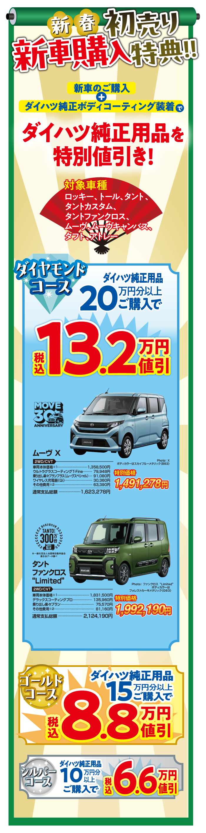 大初夢フェア | 鹿児島ダイハツ販売株式会社